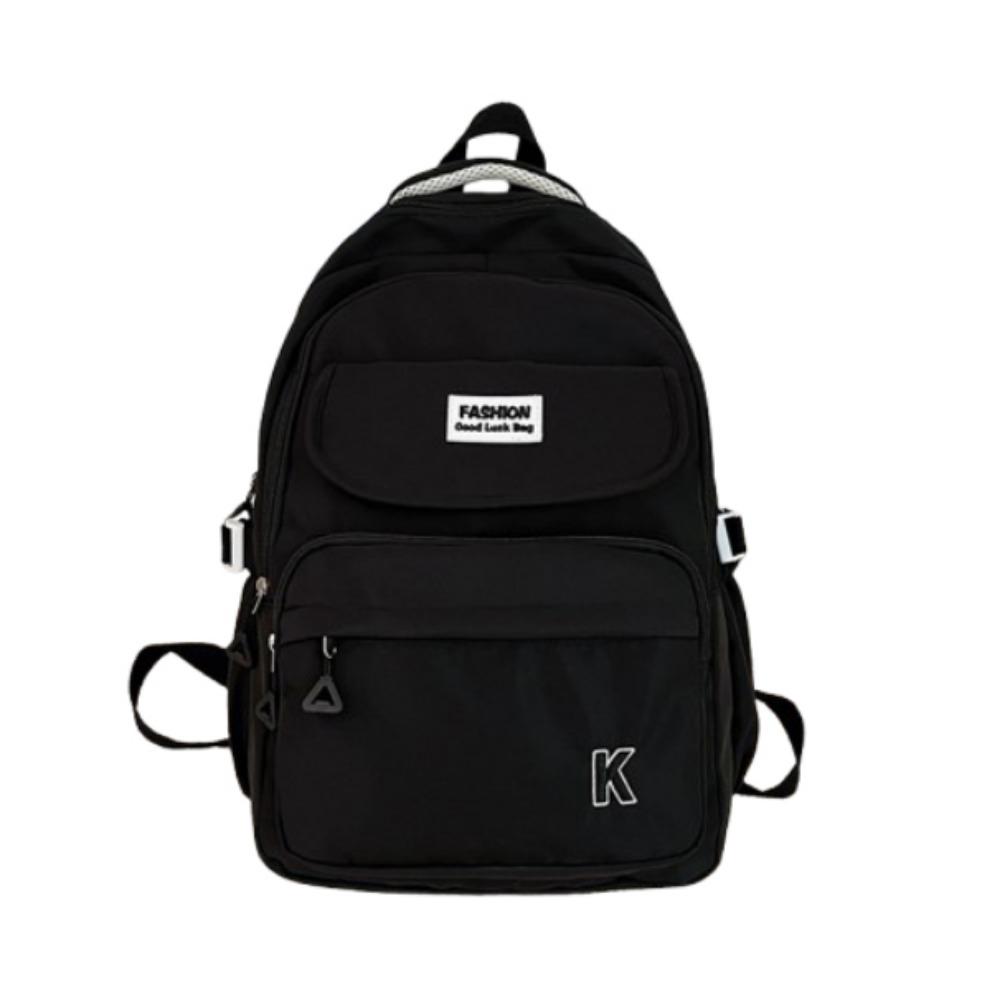 

Lightweight Students School Bags Korean Girl s Backpack Portable Cartoon Shoulder Bag College чёрный