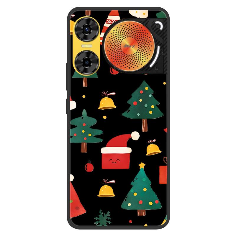 For ZTE Nubia Music 2 Case 2025 New 5G Fashion Flower Soft Silicone Shockproof Bumper For nubia Music2 5G Strip Phone Back Cover