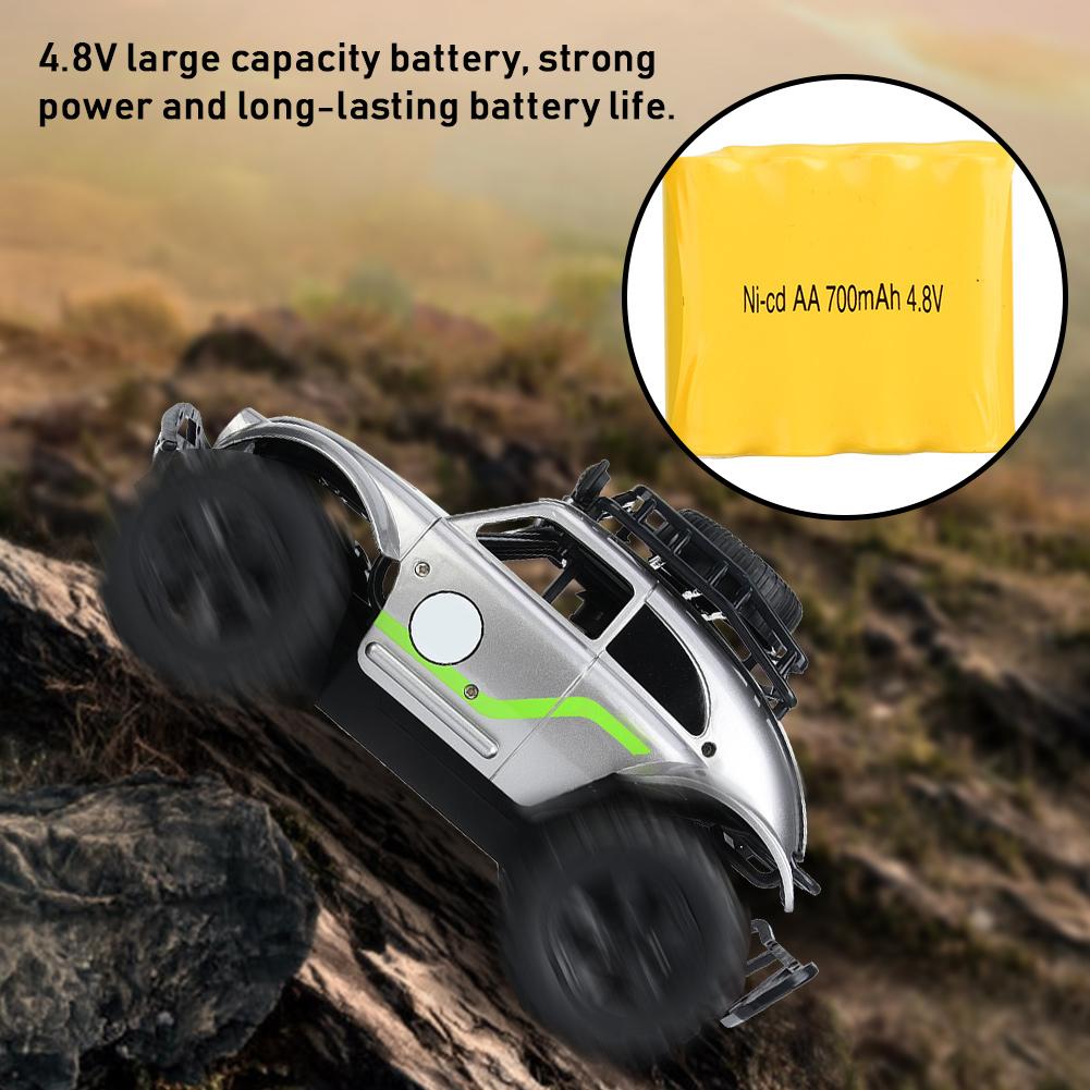2.4G Portable DIY Alloy Vehicle Remote Control RC Car Model Gift KidsToySilver