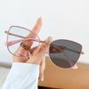 New Retro Cat Eye Glasses Frame Women Metal Casual Spectacles Eyewear Fashion Anti Blue Light Reading Glass Gradient