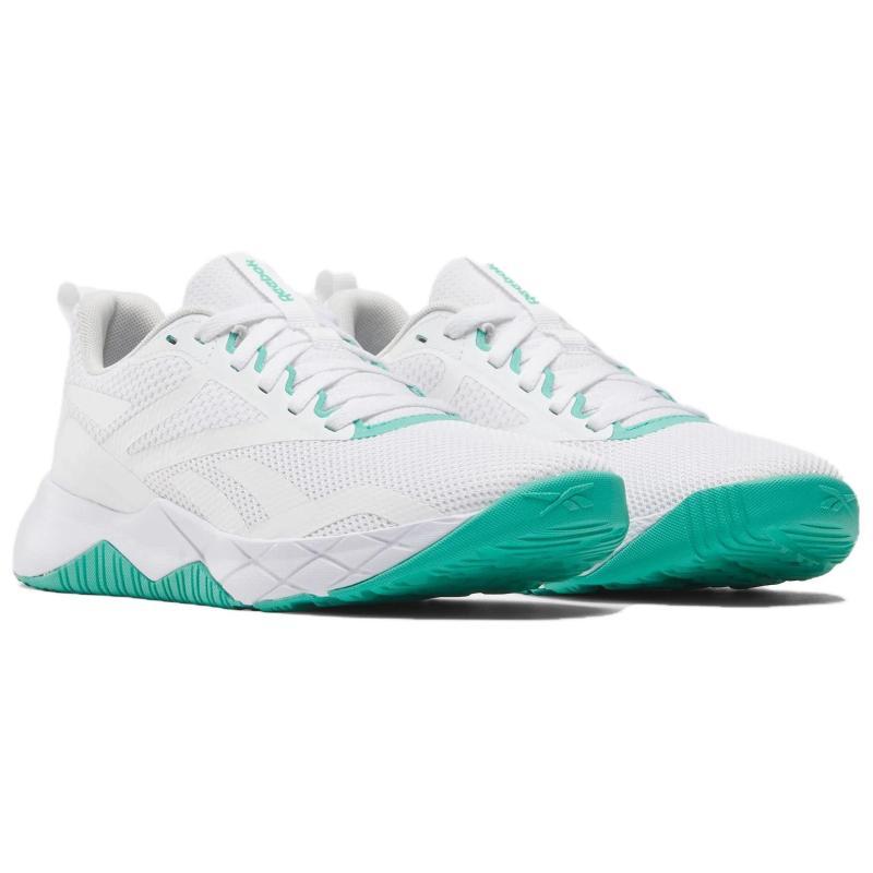 Reebok NFX Low Top Training Shoes Women's White Green Sneakers 100205409