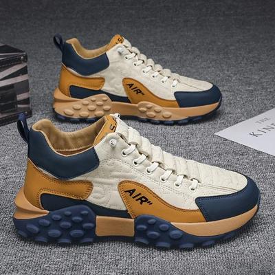 Mode Herren Tennis Sneaker Gummiplateau Frühling Herbst Laufschuhe Hohe Qualität Rutschfest Fitnessstudio Athletisch Lässig Walking Schuhe für Herren
