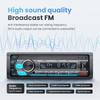 Autoradio Stereo 1DIN Lettore MP3 Bluetooth 60Wx4 Ingresso AUX TF USB Unità Principale Ricevitore