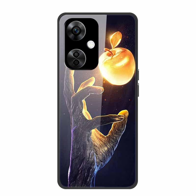 Personalisierte bunte Landschafts-Handyhülle mit gehärtetem Glas für OnePlus NORD CE 3 5G