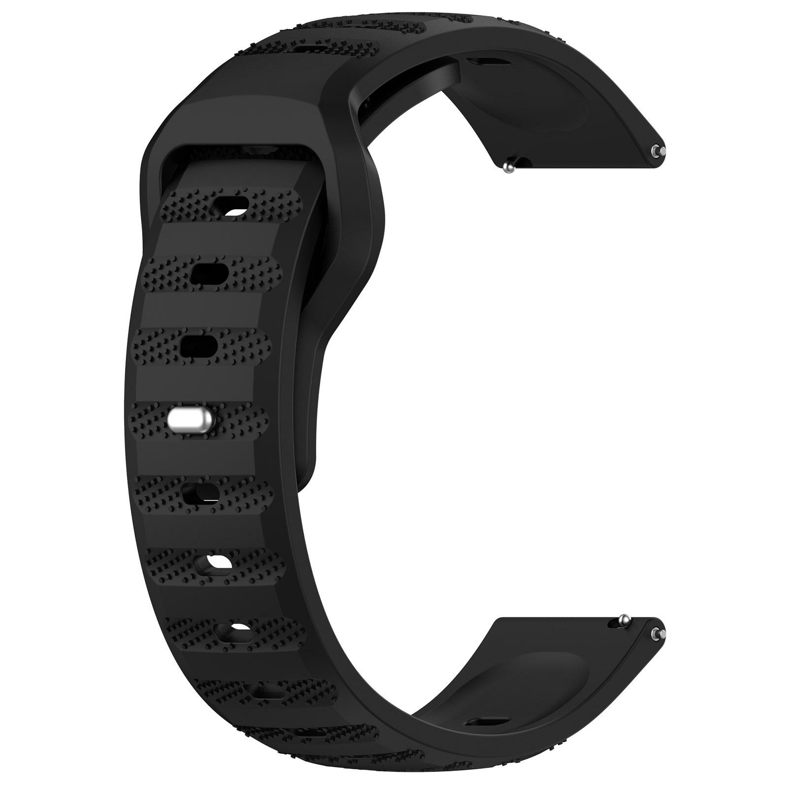 

Силиконовый ремешок 20 мм 22 мм для Samsung Galaxy Watch 4, ремешок Correa Amazfit Bip 3/GTS/2/2e/3/2 Mini GTR 2e 3 GT2 Pro, браслет GT2E 20mm чёрный
