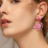 1 Pair Creative Crab Earrings Fashion Ear Jewelry Animal Earrings  Beach Vacation Accessory