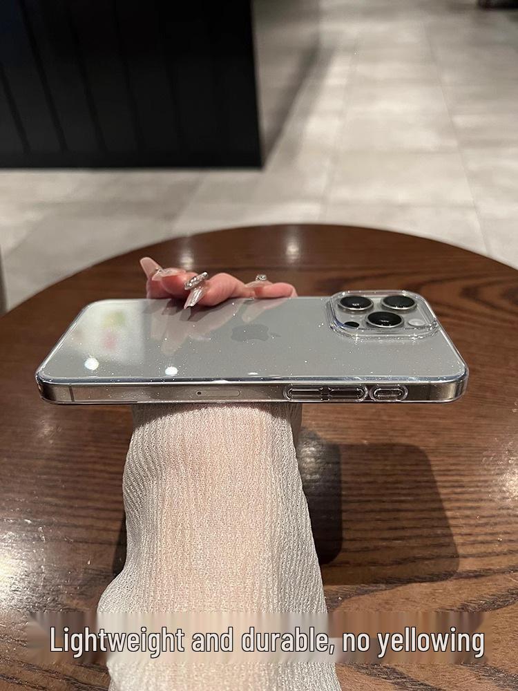 iPhone 17 Glitzer Transparent Handyhülle, Vollständige Abdeckung, Sturzschutz, Hochwertiges Gefühl, Kompatibel mit iPhone 13, 15 und 16.