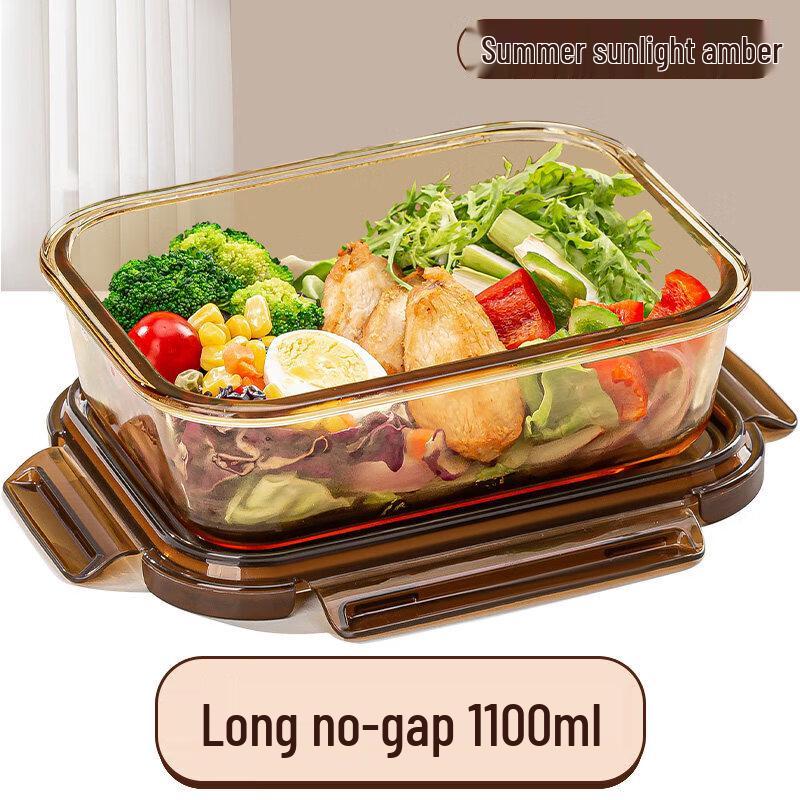 Microwave-Safe Glass Food Storage Container with Lid