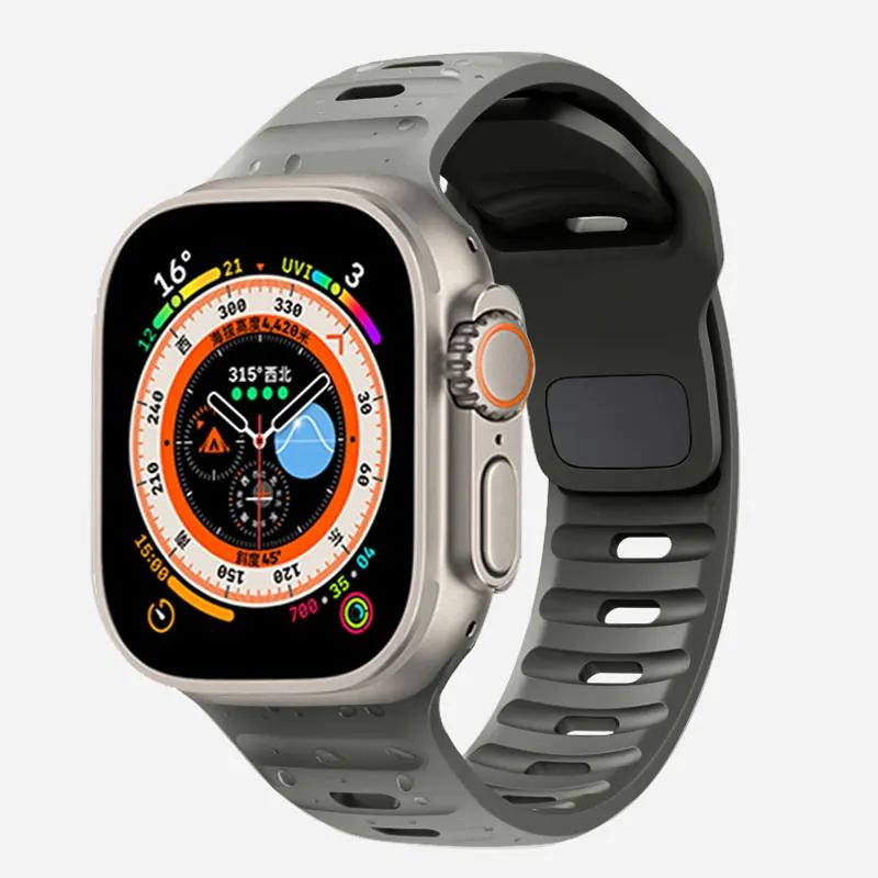 TPU Case+Silicone Strap for Apple Watch Band Ultra 49mm Sport Band for Iwatch Series10 9 8 7 6 SE 5 4 46mm 45mm 44mm 41 40 42mm