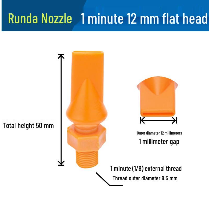 Low Pressure Fan-Shaped Air Knife Nozzle - Flat Jet Liquid Spray Head