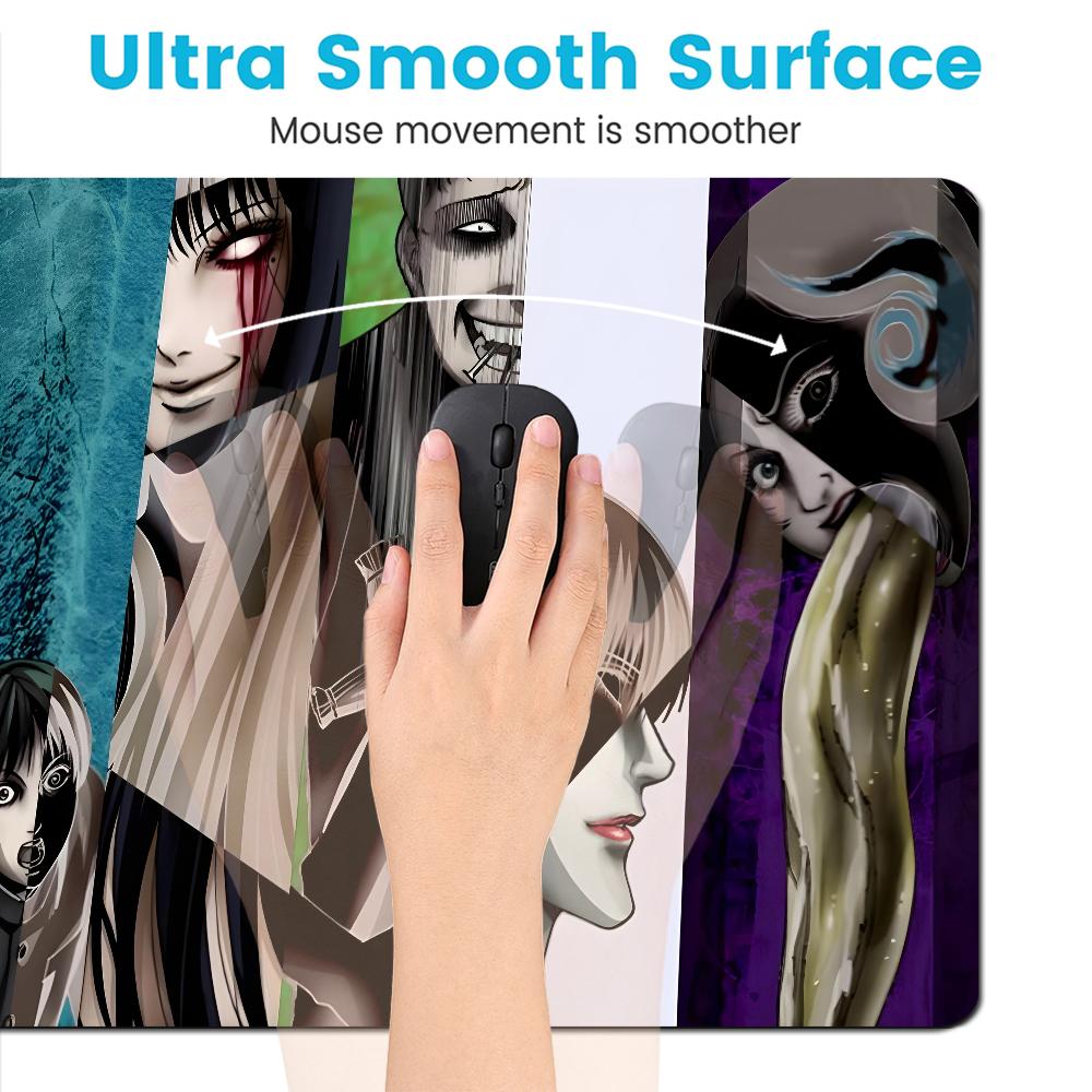 Junji Ito Tomie Kawakami Anime Mousepad Boy Pad Natural Rubber Gaming Mousepad Desk Mat Size For Gameing World Of Tanks CS GO Ze