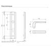 Ensemble de poignées blindées - bricard - 9910151 - aluminium brossé - sécurité grade 3 - 10 ans de garantie
