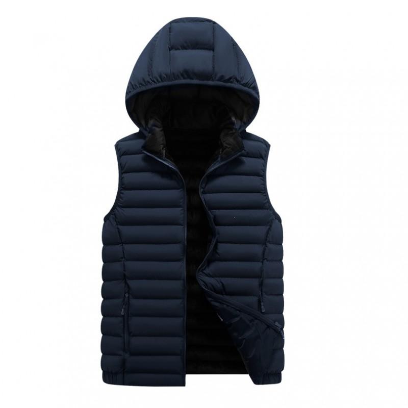 2026 Mens Thick Warm Vest Casual Sleeveless Waistcoat Plus Size Winter Outerwear