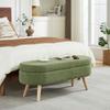 Lavice s úložným prostorem, 110 cm dlouhá, moderní, s chenille potahem, ideální na přezouvání, vhodná do ložnice, předsíně nebo obývacího pokoje
