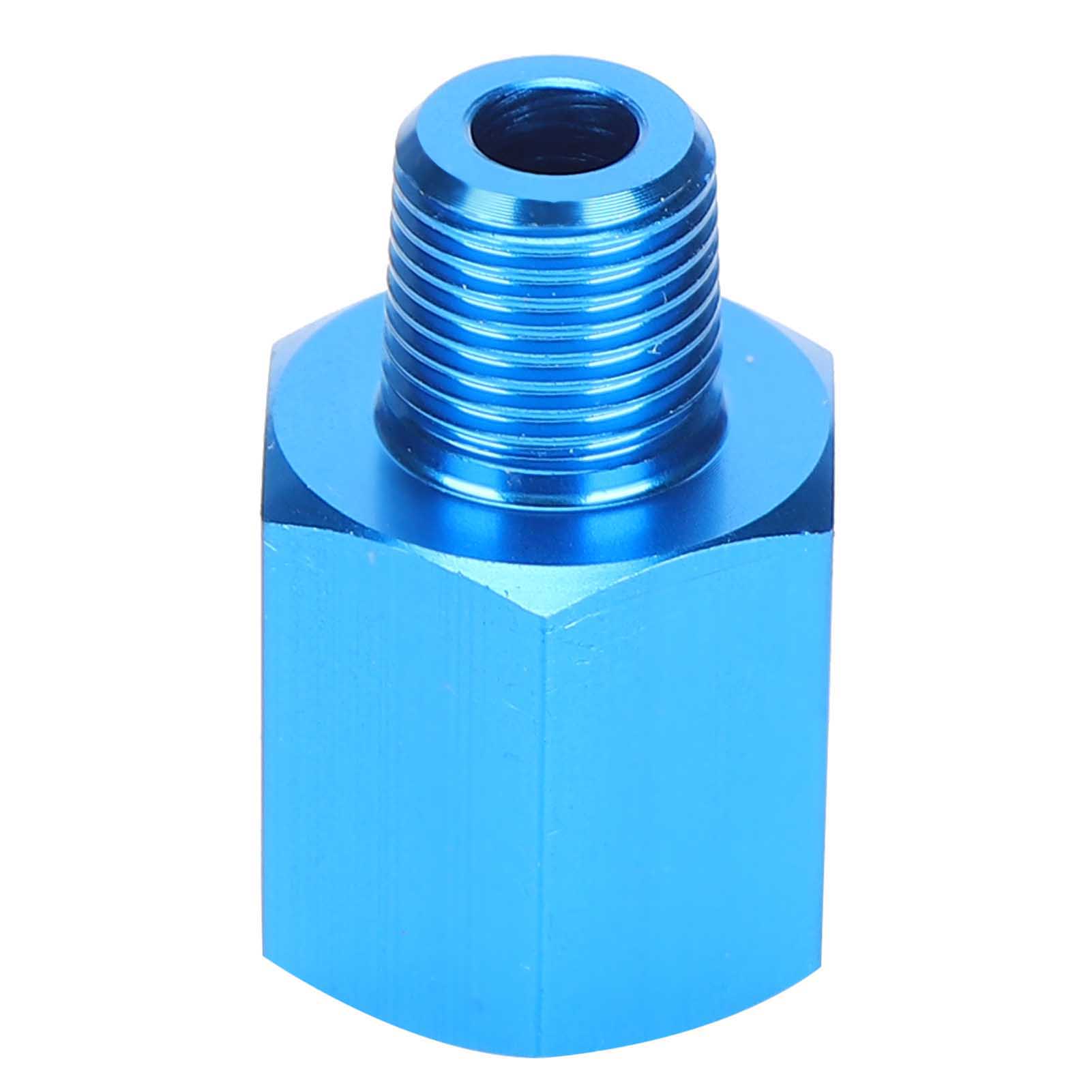 

NPT Male Reducer Adaptor NPT Reducer Adapter Aluminum Alloy to 1/8 Pressure Gauge Part with Explosion‑Proof Function синій