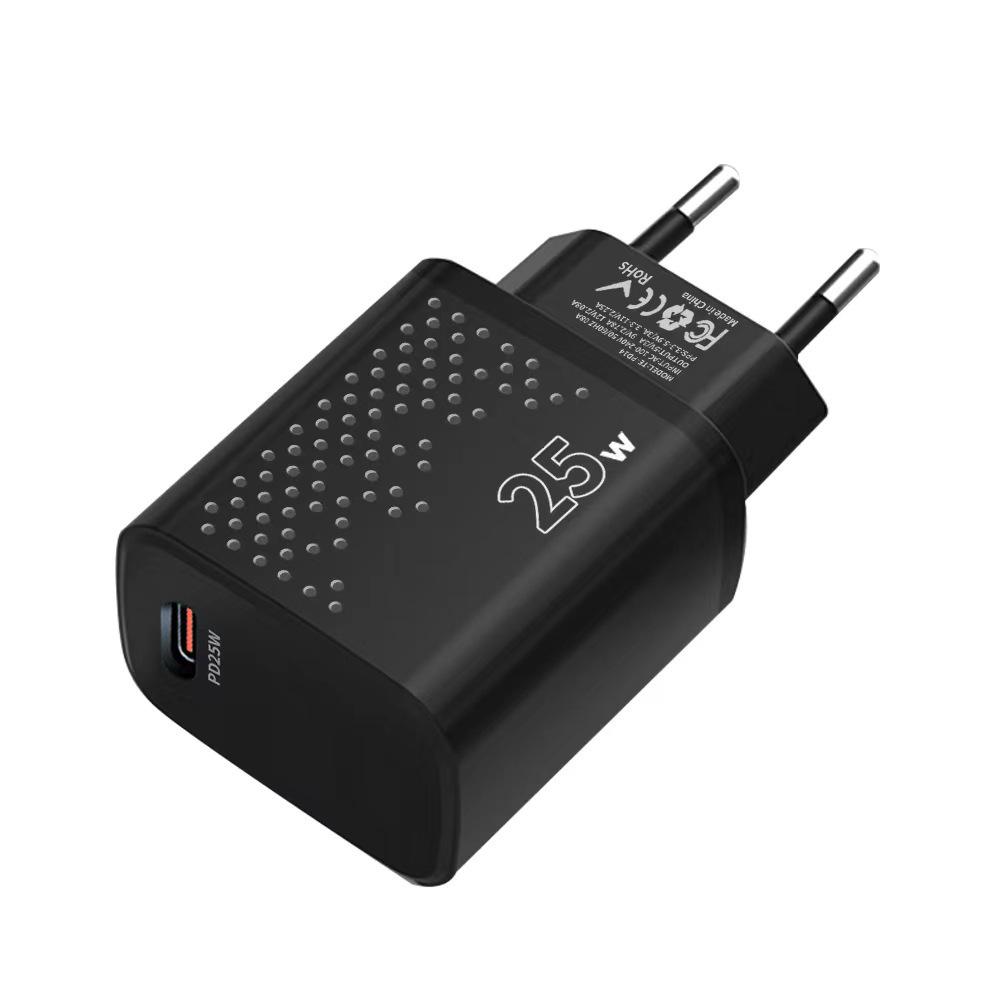 PD25W Type-C Mobile Charger with EU & US Plug Options