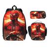 Cartoon Children'S Schoolbag Three-Piece Set, Primary School Bag, Water-Proof Polyester Messenger Bag, Pencil Bag.