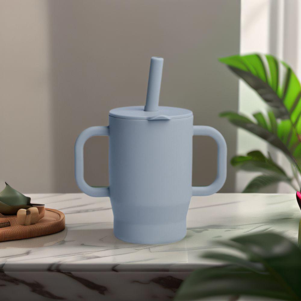 Heat-resistant Baby Straw Cup 180ml Baby Training Cup Household Feeding Cup Milk