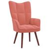 Day and Night - Day and Night Pink Velvet Relaxation Armchair
