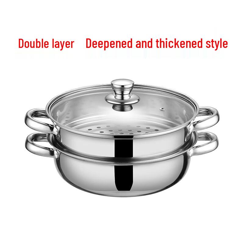 

Пароварка двухъярусная Zhishi из нержавеющей стали 304