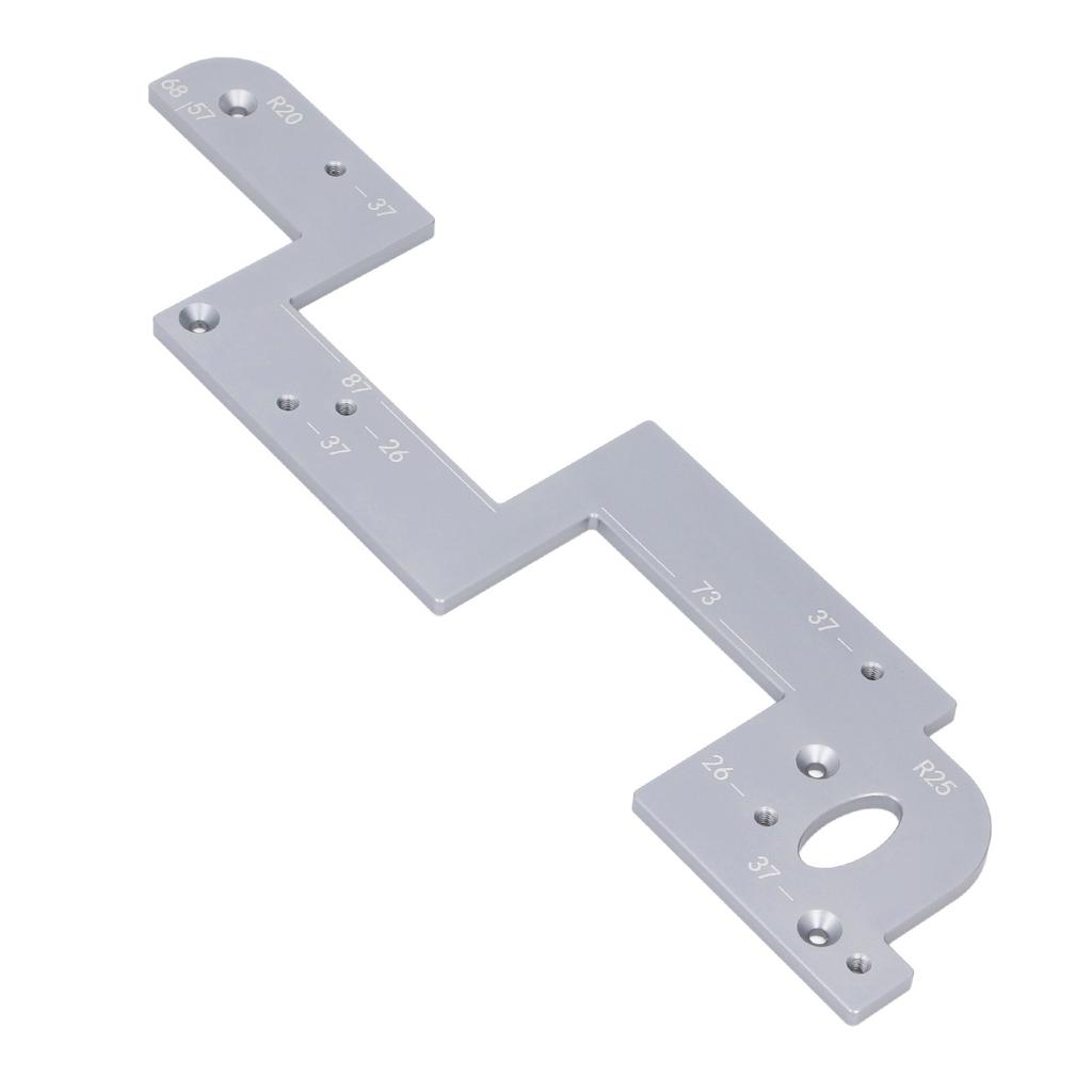 U Shaped Grooving Template Round Corner and Arc Slotting Auxiliary Tool with Double Bearing