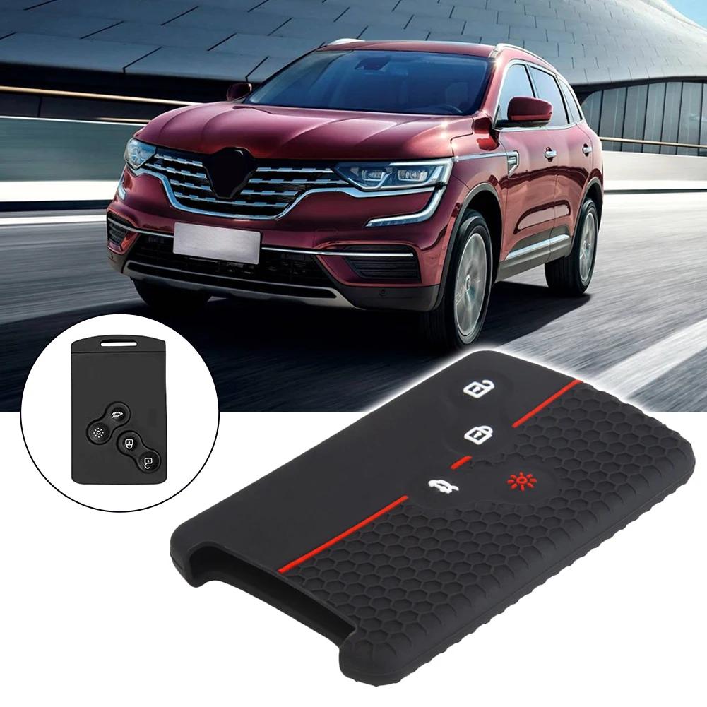 4 Buttons Silicone Car Key Case Cover For Renault Duster Captur Clio Logan Megane 1 2 3 Koleos Scenic Nema Fluence Zoe Accessory