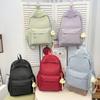 Schoolbag Schoolbag for Female Students Ins Wind Simple Korean Version of Casual Junior High School Students Backpack Large Capacity High School