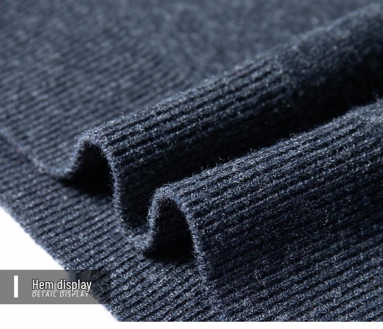100% Wool V-Neck Knit Sweater Vest - Autumn 2025 Business Casual for Middle-aged Men