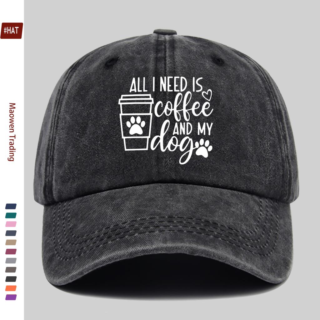 pc pcs Dog Paw Print Trucker Hat with Coffee Letter  Paw Design Adjustable Snapback Cap Suitable for for Men  Women Lightw