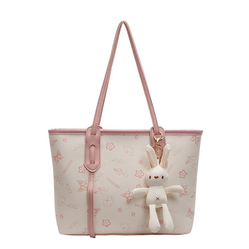 New Fashionable Versatile Tote Bag Women's Large-capacity Shoulder Bag Leisure Commuter Handbag Class Bag