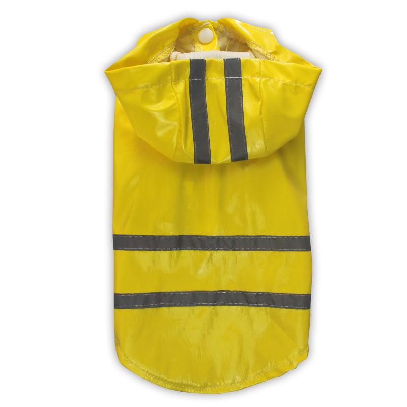 

Светоотражающий дождевик для питомцев из полиуретана с капюшоном для собак, подходит для пород тедди и бишон Extra Large жёлтый