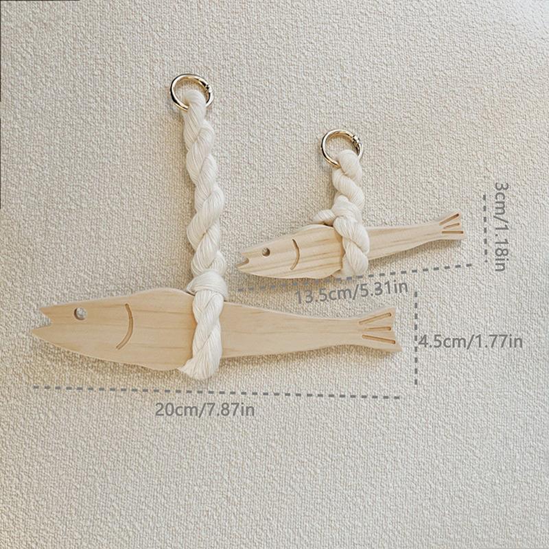 Fish Car Ornament Pollack Wall Art Hangable Wooden Door Pendant With Bell Hangable For Wall Door Wall Art Door Decoration