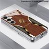 Dragon Head Pattern 2D Phone Case for Samsung S26 S25 S24 S23 S22 S21 S20 A56 A36 A16 Electroplated Glass Protective Cover