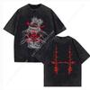 Vintage Washed  Choso T Shirt Women Men Anime Cotton T Shirt Summer Harajuku Street Men Tops Clothing