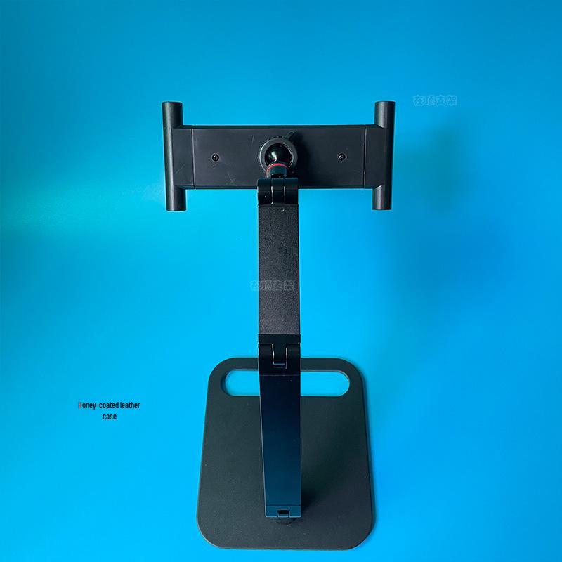 Aluminum VESA Monitor Stand: 360° Rotating, Lifting Clamp for Tablets and Secondary Screens