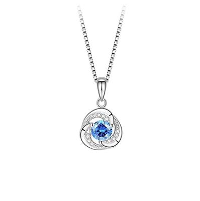 Zircon Clover Flower 925 Sterling Silver Three Leaf Great Gift for Gift Box Included [N/N] Women's Necklace, Pendant, Women's Accessories,