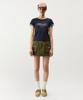 Mayol Cotton Color Block Cargo Skirt_Khaki