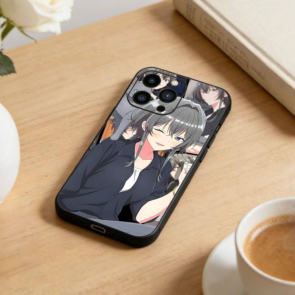 Kino Himari and Asanagi Yori Phone Case For iPhone 16,15,14,13,12,17,Pro Max,Plus Silicone Black Case