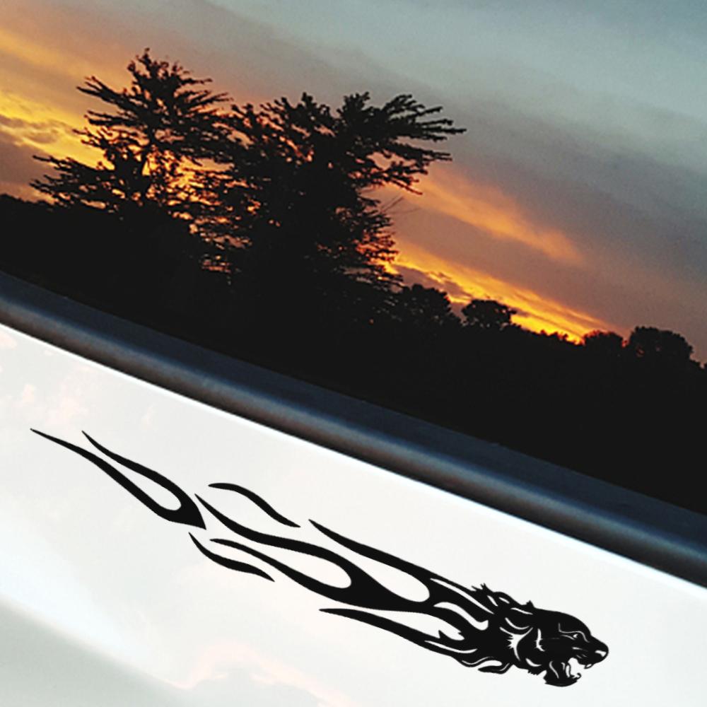Tiger Flame Body Stickers Reflective Self-adhesive Stickers Motorcycle Car DIY Decorative Stickers Car Decoration Accessories