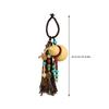 Handwoven Bottle Gourd Tassels Keychain with Natural Cotton Rope Symbolizing Fortunes Keyring Accessories