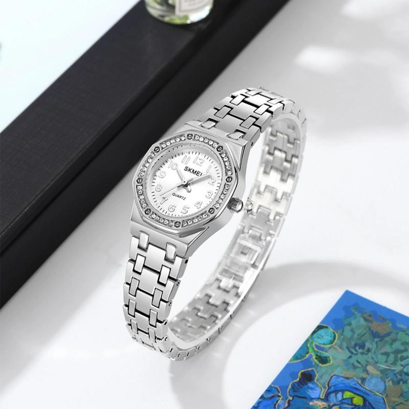 Skmei Women's Watch Luxury Diamonds Watch Waterproof Ladies Fashion Quartz Watches Ladies Gifts
