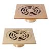 10x10cm Square Brass Floor Drain, Odor Proof Floor Drain Cover, Bathroom Shower Hardware, Bathroom Accessories Shower Drain