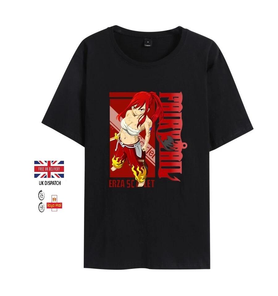 Fairy Tail Erza Scarlet Anime Tshirt (Unisex) Roundneck S