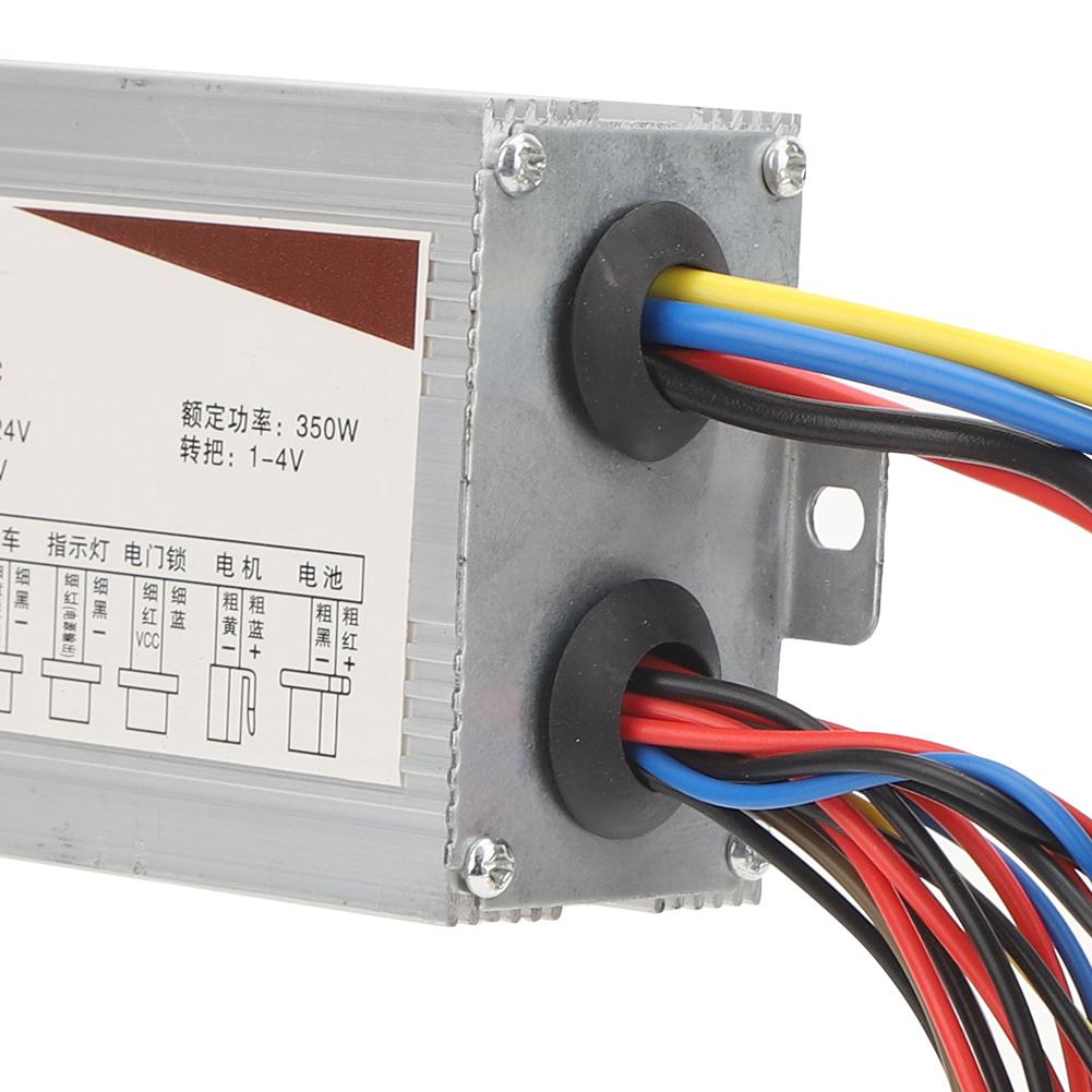 YK31C 24V 350W Motor Brush Controller Accessory for Electric Bicycle Scooter