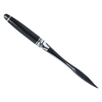 Schwarze Edelstahlöffner Briefumschlag Post manueller Öffner