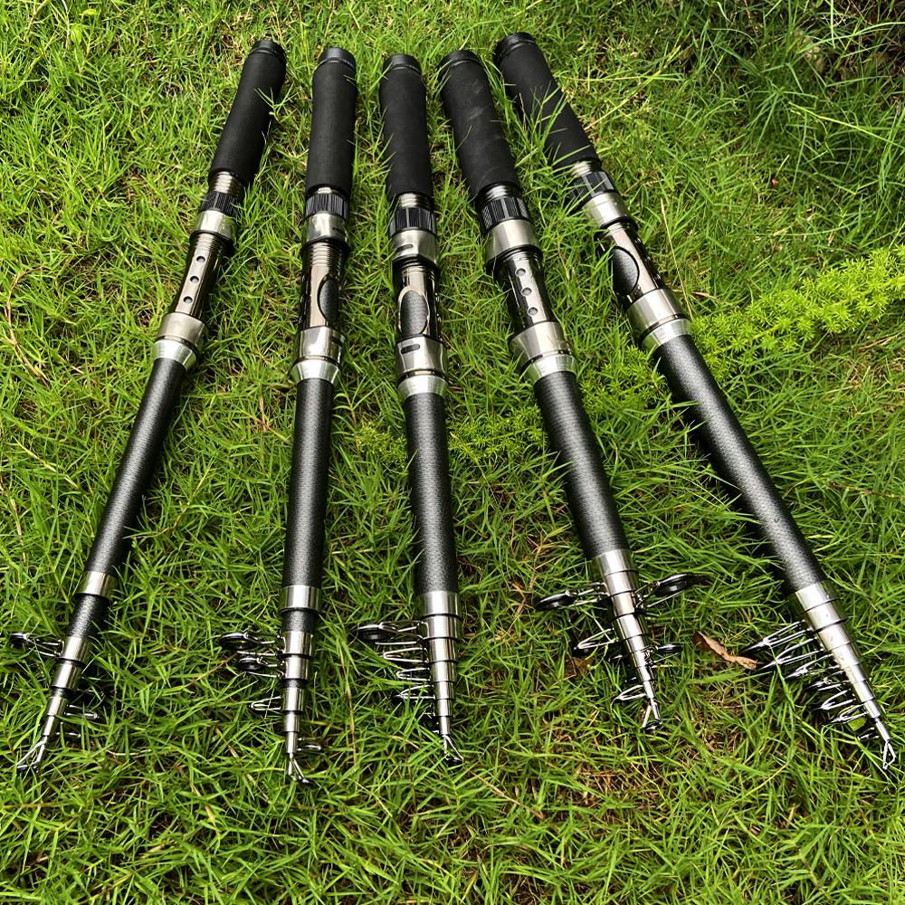 Lightweight Telescopic Carbon Fiber Spinning Fishing Rod 2.1m/2.4m/2.7m/3.0m/3.6m  for Trout, Carp, Perch – Fishing Tackle
