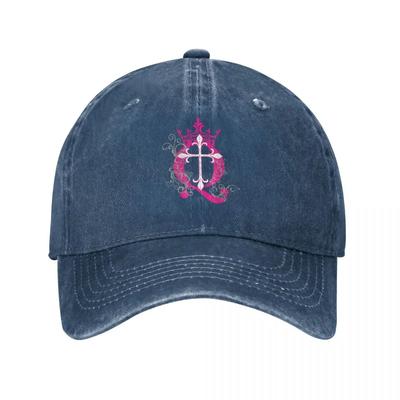 Cappellino da baseball rosa con corona Cross Q Streetwear Taglia grande Cappello Uomo Cappelli