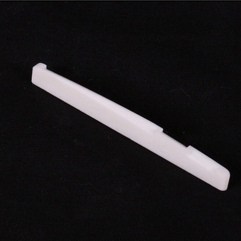 GuitarIvory Buffalo Bone Bridge Saddle And Slotted Nut For 6 String Acoustic
