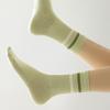 Trendy Striped Socks for Women Middle Tube Socks Japanese Style Fashion Socks Solid Color Girls Socks