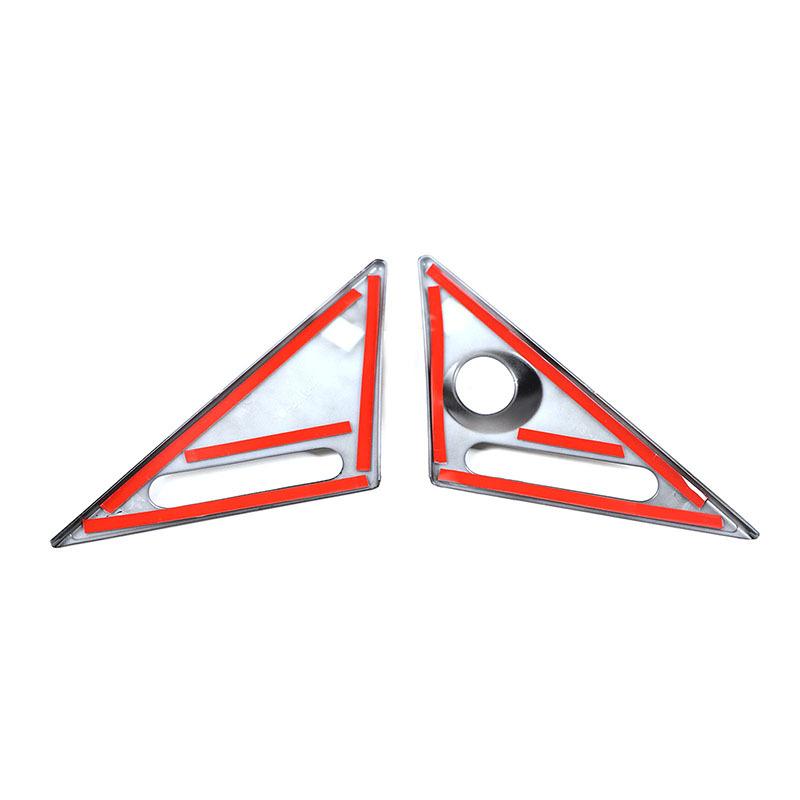 For Benz Smart 451 Fortwo 2009-2015 ABS Car Rearview Mirror Triangle Trim Panel A-pillar Antenna Decorative Sticker Accessories